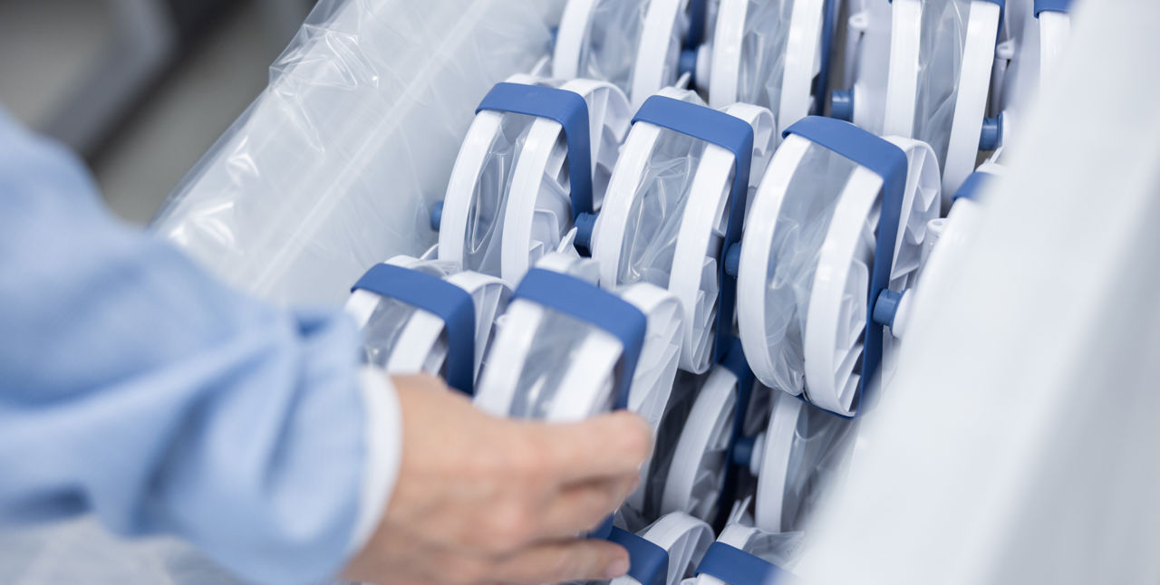 Produkter packas för leverans.